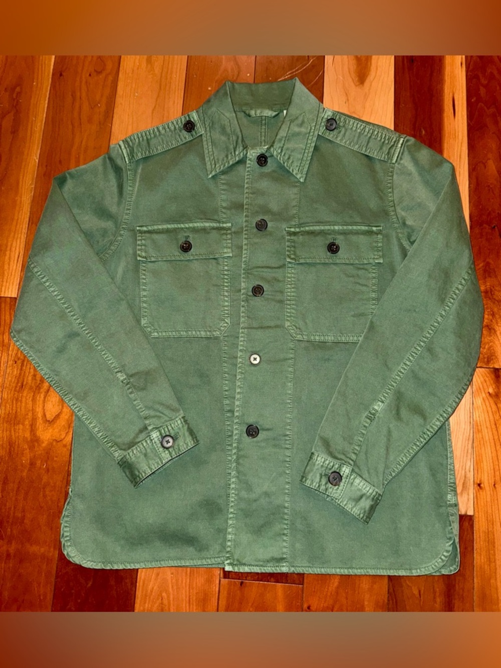 NWT Madewell Green Utility Field Jacket with Chest Pockets